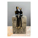Romantic Golden Lovebirds Canvas Artwork - Elegant Home Accent Decor