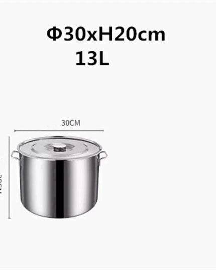 Versatile Stainless Steel Cooking Pot Set with Handle for Easy Transport