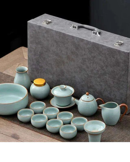 Elegant Ruyao Kung Fu Tea Set for a Refined Brewing Journey
