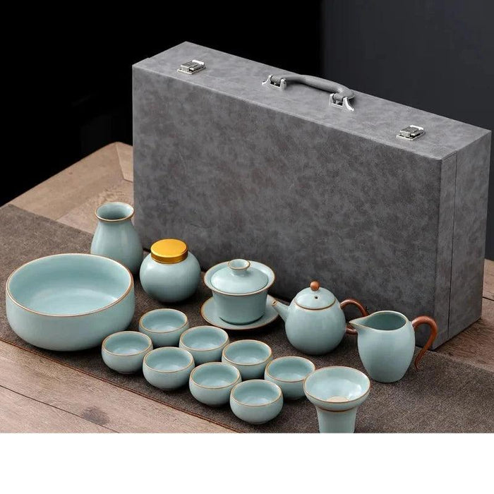 Elegant Ruyao Kung Fu Tea Set for a Refined Brewing Journey