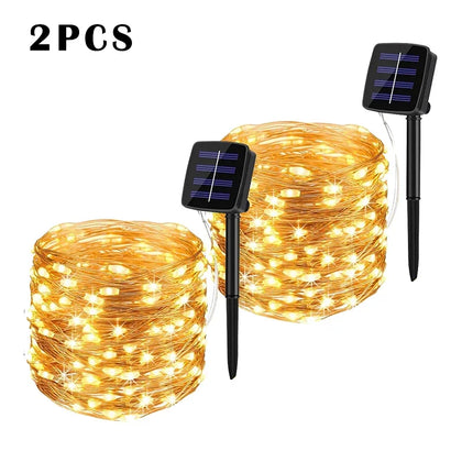 Shop1102743347 32M Solar LED Fairy String Lights - Waterproof & Twinkl