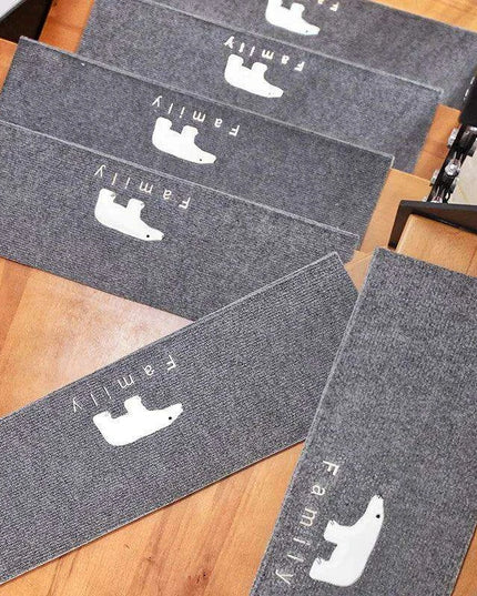 Stylish and Secure Plush Stair Mat Collection with Elegant Patterns