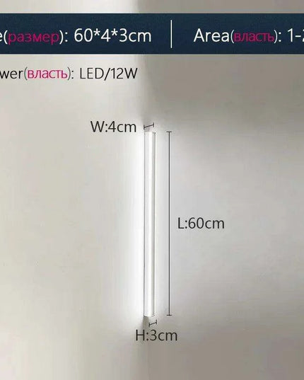 Sleek Nordic Waterproof LED Strip Wall Lamp Set with Remote Control - Ideal Outdoor Lighting Solution