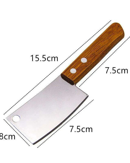 Elegant Mini Bread Cutter with Stylish Wooden Handle: Ideal for Charming Kitchens