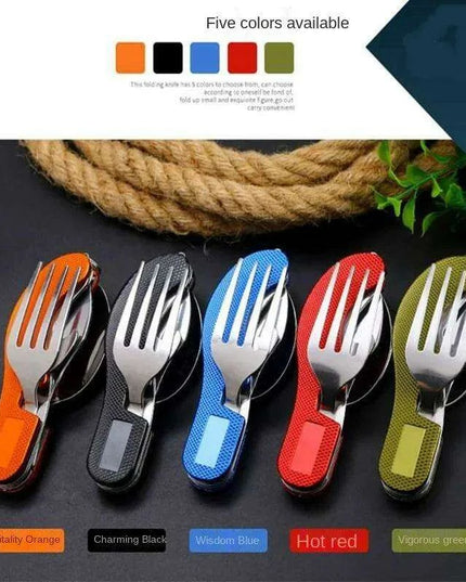 Versatile Travel-Ready Stainless Steel Utensil Set for Camping and Picnics