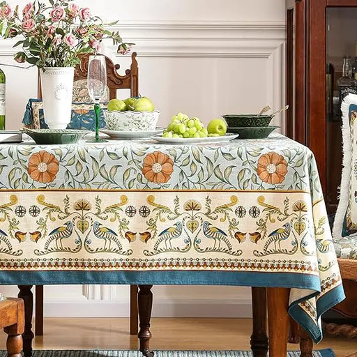 Floral Nordic Style Waterproof Tablecloth - Perfect for Stylish Dining & Everyday Use