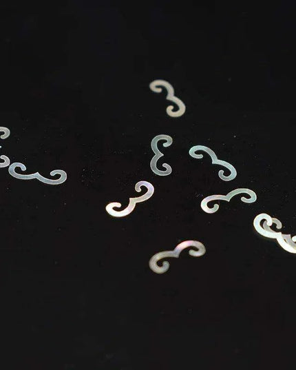 Colorful Natural Abalone Shell Fish Tail Pieces - 10Pcs Mother of Pearl for Crafting and Guitar Inlays