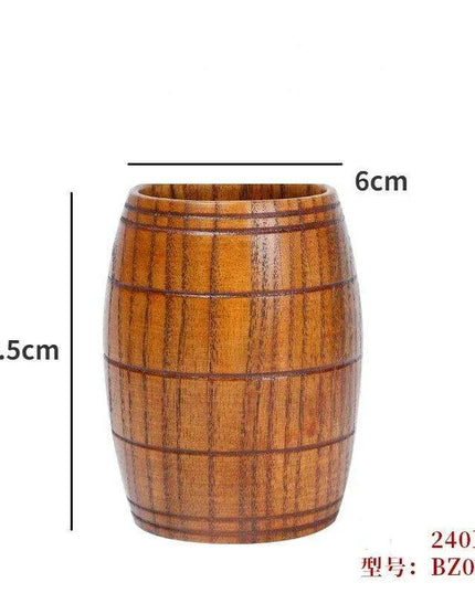 Artisan Japanese Sour Jujube Wood Beverage Mug Set