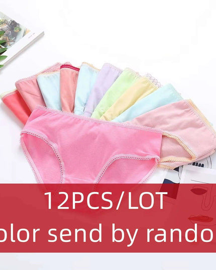 Adorable 12-Pack Cartoon Cotton Briefs for Little Girls - Comfy Underwear for Ages 1-12