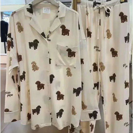 Pomeranian Dreamland Sleepwear Set with Matching Plush Companion