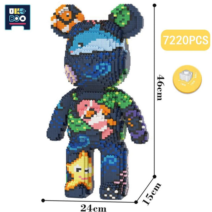 Adorable Bear Cub Building Block Set with Easy Storage - Inspire Creativity and Learning