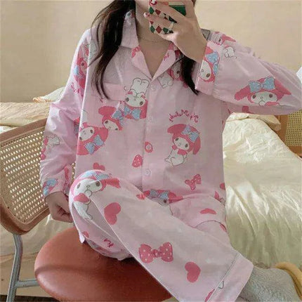 Charming Sanrio Hello Kitty Cosplay Pajama Set for Cozy Nights