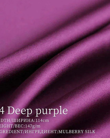 Opulent Red Raspberry 30 Momme Heavy Satin Silk Fabric for Sophisticated Dressmaking and Couture Creations