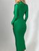 Chic Cut-Out Turtleneck Maxi Dress for Women - The Ultimate Autumn and Winter Fashion Statement