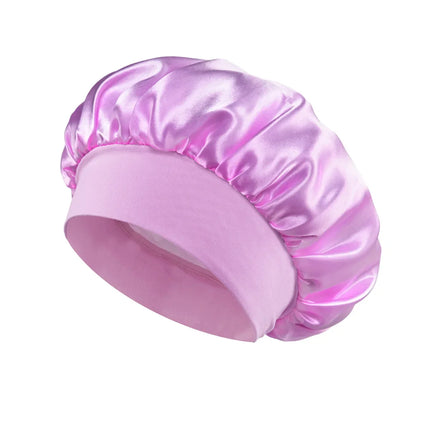 Women Satin Bonnet Hair Bonnet for Sleeping Hair Care Silk Bonnets Solid Wide-brimmed Sleeping Hat with Elastic Soft Band women-satin-bonnet-hair-bonnet-for-sleeping-hair-care-silk-bonnets-solid-wide-brimmed-sleeping-hat-with-elastic-soft-band