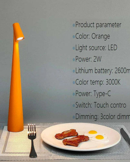 Touch-Sensitive LED Night Light with Customizable Brightness and Rechargeable Battery - Ideal for Children's Rooms, Hotels, and Nightstands