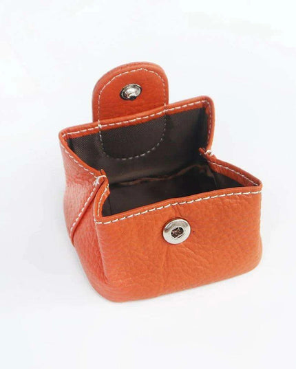 Chic Personalized Cowhide Leather Coin Wallet with Practical Storage Features