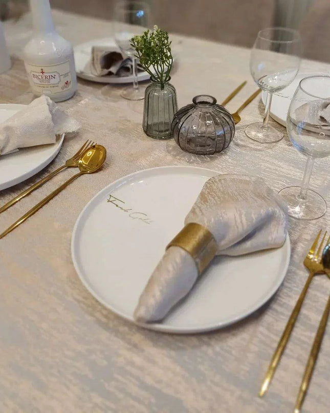 Elegant Designer Table Cloth and Napkin Set with Premium Quality Packaging