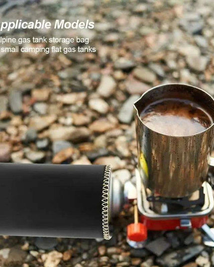 Retro Chic Leather Gas Can Cover - Stylish Air Bottle Protector