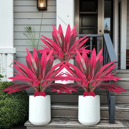 Potted Artificial Tropical Plant, UV-Resistant, 12 or 18 Leaves