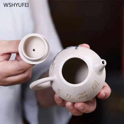 Elegant Yixing Purple Clay Dragon Egg Teapot - 220ml Masterpiece for Discerning Tea Lovers