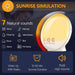 Sunrise Simulation Alarm Clock with FM Radio, Natural Sounds, and Colorful Light