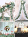 Elegant Silver Dollar Eucalyptus Green Swag - Chic Home Decor Accent