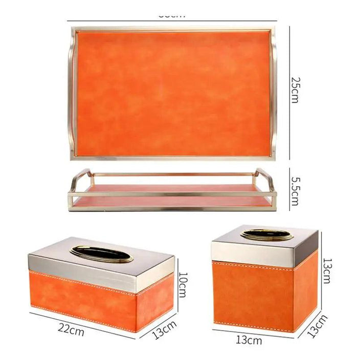 Luxurious Leather Tissue Box Organizer - Stylish Home Accessory for Paper Management