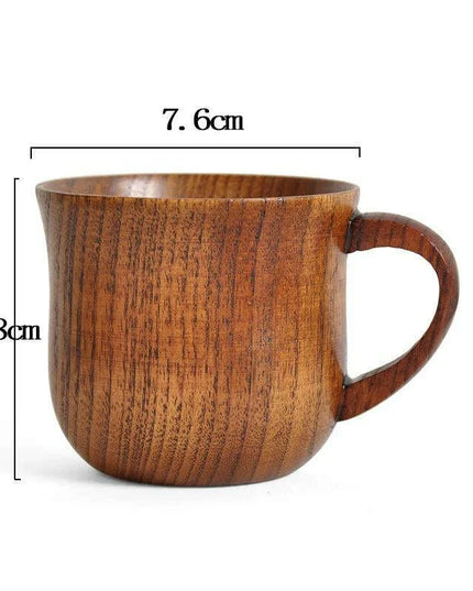 Handcrafted Rustic Spruce Wood Mug - Stylish Natural Drinkware for All Beverages