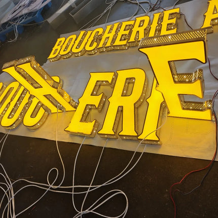 ZX SIGN Custom Front & Side Lit LED Channel Letters for Exterior Use