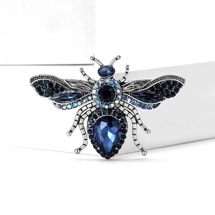 Rhinestone Bee Brooch — Crystal Glass Insect Pin for Women & Men | Multiple Colours