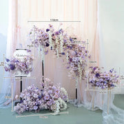Lavender Hydrangea Silk Flower Row – Wedding Arch & Centerpiece