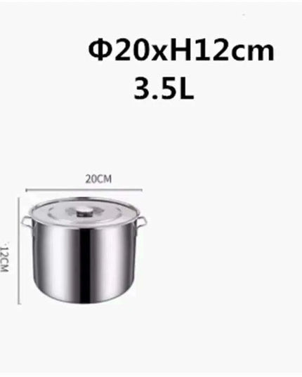 Versatile Stainless Steel Cooking Pot Set with Handle for Easy Transport