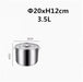 Versatile Stainless Steel Cooking Pot Set with Handle for Easy Transport