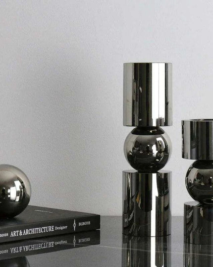 Charming Nordic Crystal Candle Holders Set - Enhance Your Dining Experience