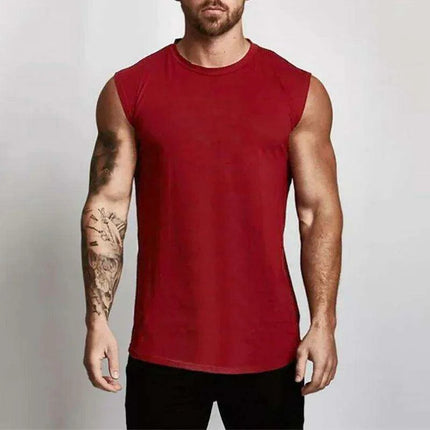 Men's Bodybuilding Sleeveless Workout Tank Top for Fitness and Sports