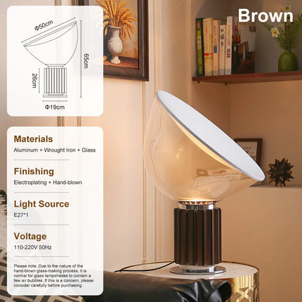 Taccia-Style LED Table Lamp – Sculptural Modern Lighting