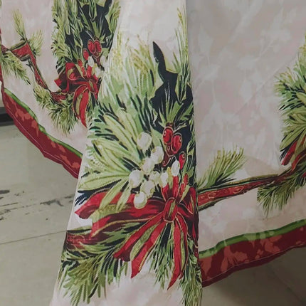 WanderingTribe Waterproof Christmas Tablecloth - Anti-Stain, Rectangul
