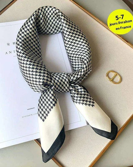 Elegant Satin Square Shawl Hijab: Luxurious 70x70cm Bandana for Women