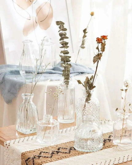 Charming 60-Piece Vintage Glass Vase Collection for Home and Special Occasions