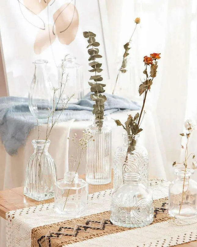 Charming 60-Piece Vintage Glass Vase Collection for Home and Special Occasions