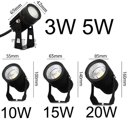 LED Lighting 0109 Waterproof 5W/10W Outdoor Garden Spike Lights IP65