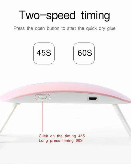 Portable 6W USB LED Nail Curing Lamp - Salon-Quality Manicures Anytime, Anywhere