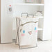 Hello Kitty Stylish Foldable Laundry Hamper: Sturdy Iron Frame & Waterproof Design - Spacious Organizer