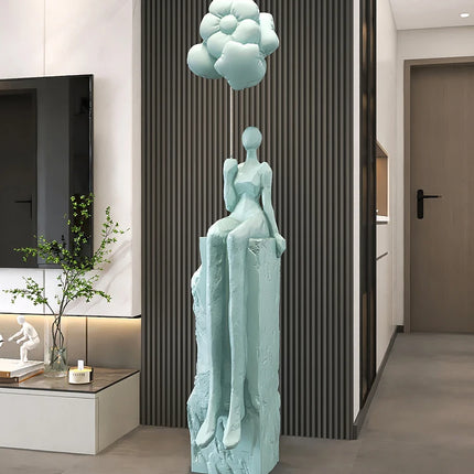Home Decor Figurines Abstract Statues Art Ornaments Living Room Large