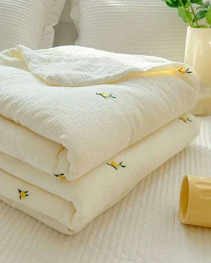 Cooling Lightweight Summer Comfort Quilt for Single Beds - Soft Air-Conditioning Blanket/Duvet
