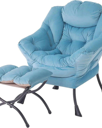Elegant Lounge Chair Ensemble with Ottoman and Storage Compartment