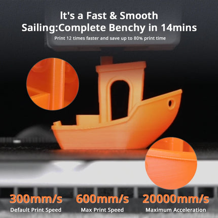 ANYCUBIC Kobra X 3D Printer - 600mm/s Speed, AI Detection, 19 Colors
