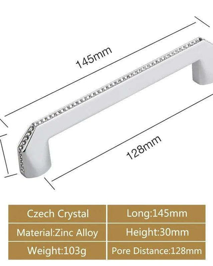 Luxurious Gold and Crystal Cabinet Pulls - Exquisite Design and Lasting Quality
