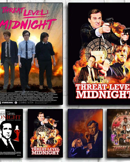 Threat Level Midnight Canvas Artwork - Unique Home Decor for Modern Living Spaces
